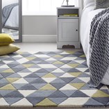 Yellow living room rugs