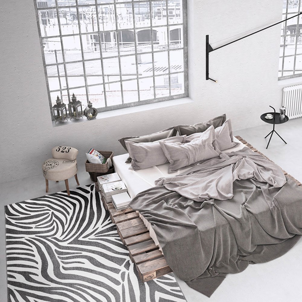 Weconhome Zebra rugs 0729 03 in Grey