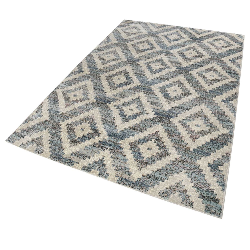 Weconhome Passion Rugs 0873 04 in Blue and Beige
