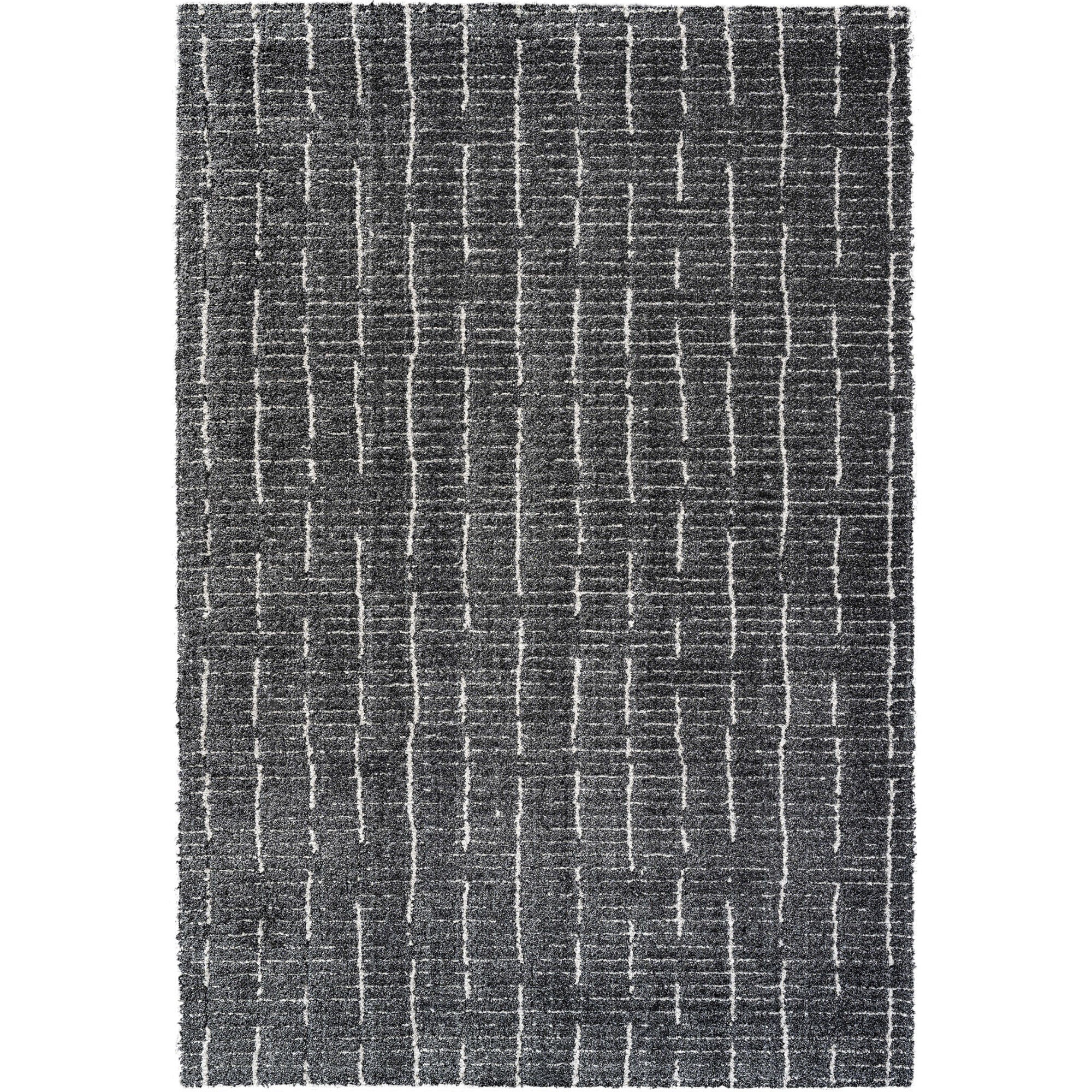 Dune 14002 3121 Carved Textured Rug In Charcoal Grey