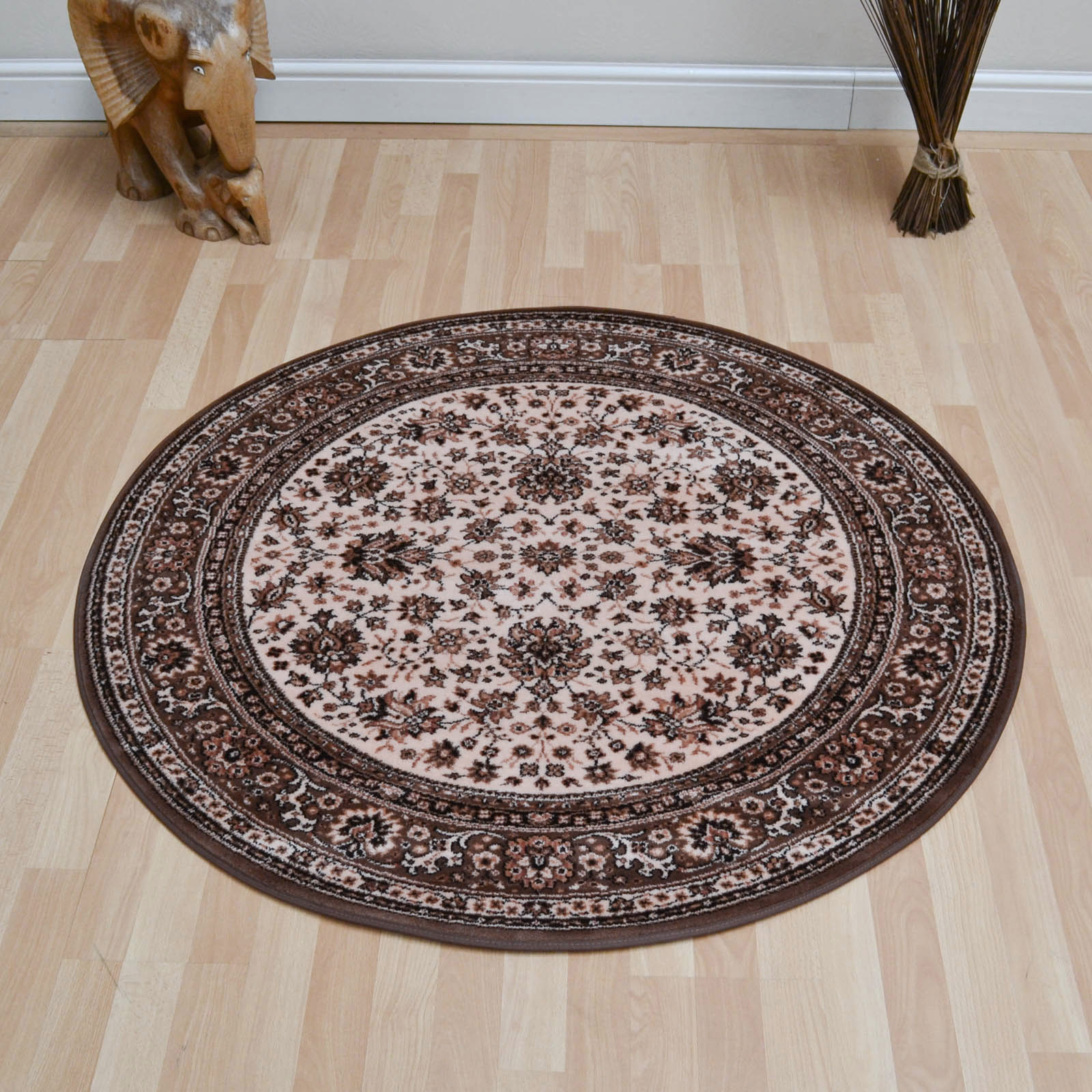 Lano Royal Circular Rugs 1570 505 Beige Red buy online from the rug ...