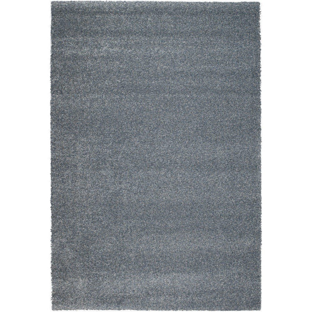 Mehari Modern Plain Solid Rugs 23001 9656 in Blue