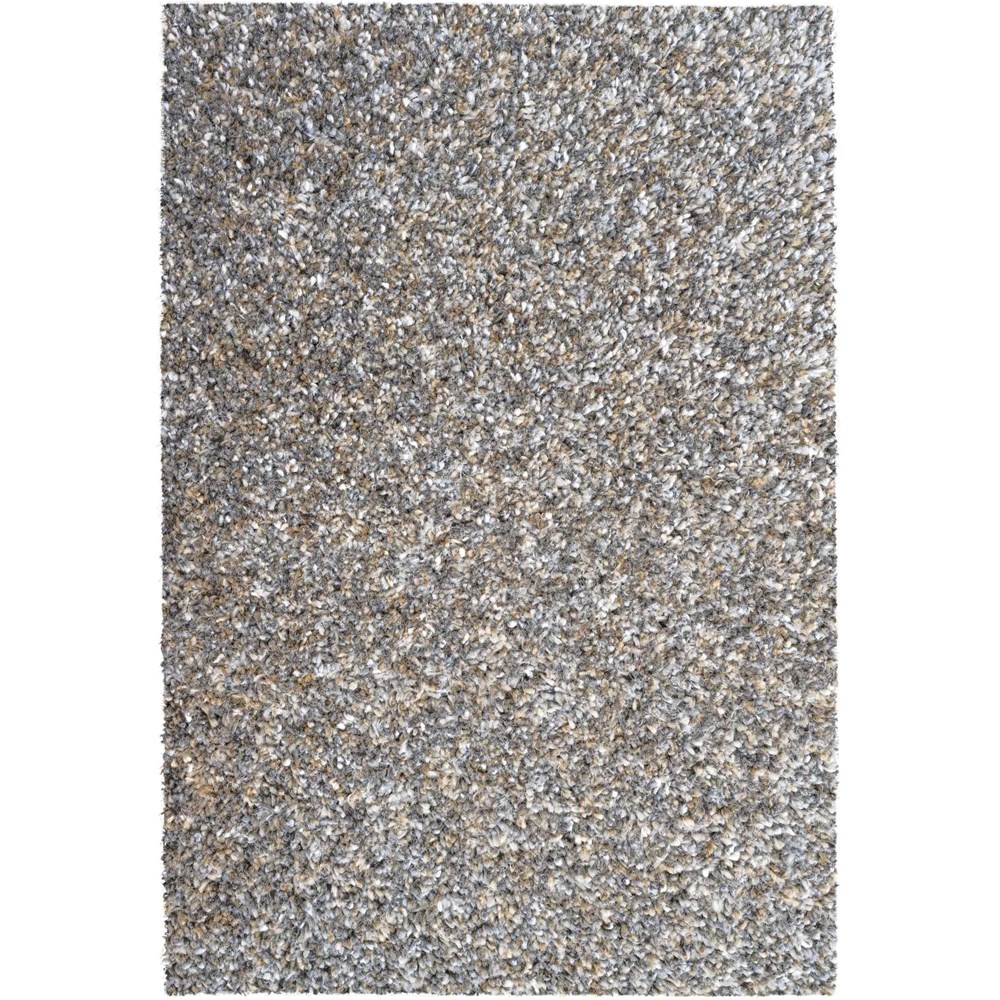 Coral Modern Speckled Shaggy Rugs 24001 3292 in Mid Grey