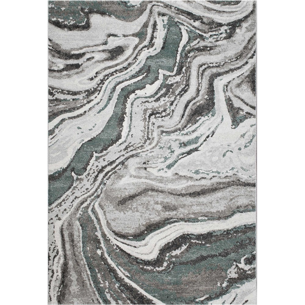 Liberty Modern Abstract Rugs 34040 6141 in Green