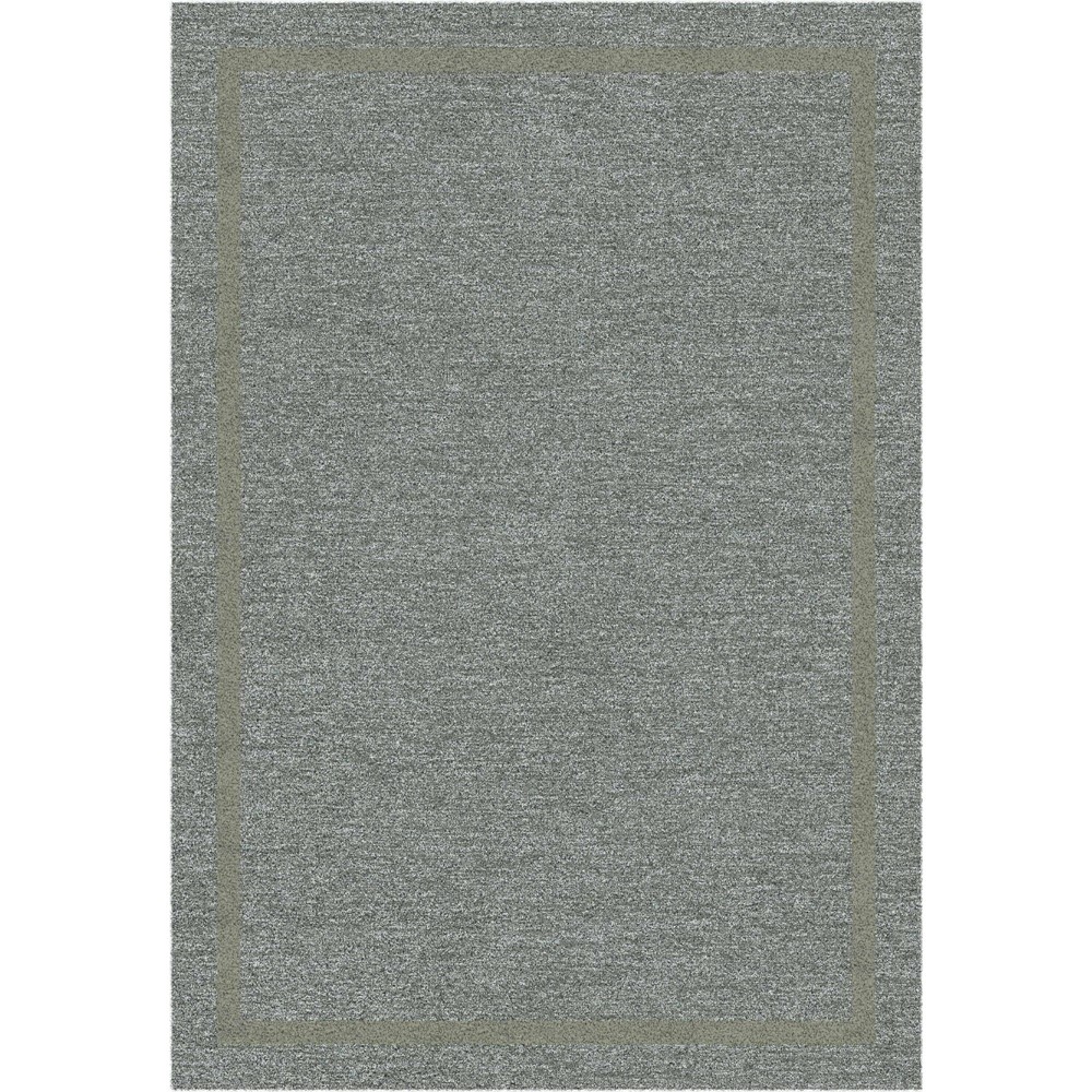 Liberty Modern Abstract Bordered Rugs 34045 3171 in Grey