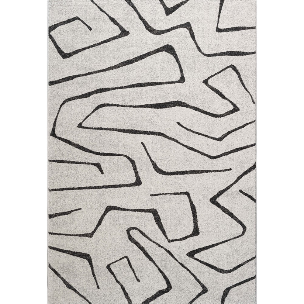 Liberty 34145 6131 Geometric Abstract Rug in White