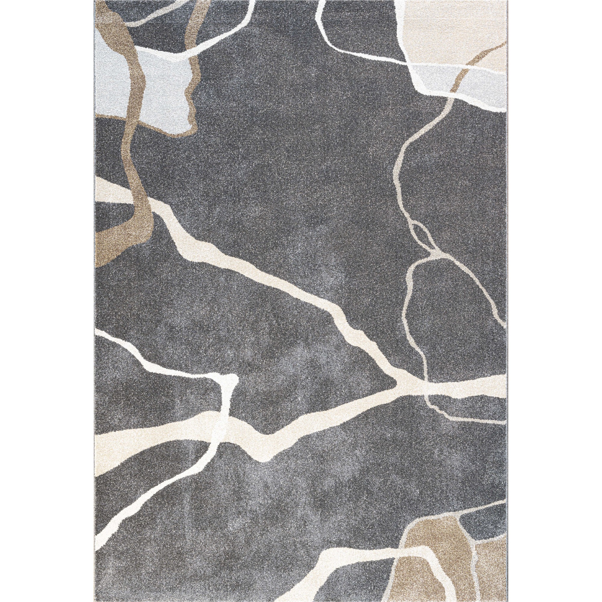 Liberty 34159 3454 Modern Abstract Rug In Charcoal Grey