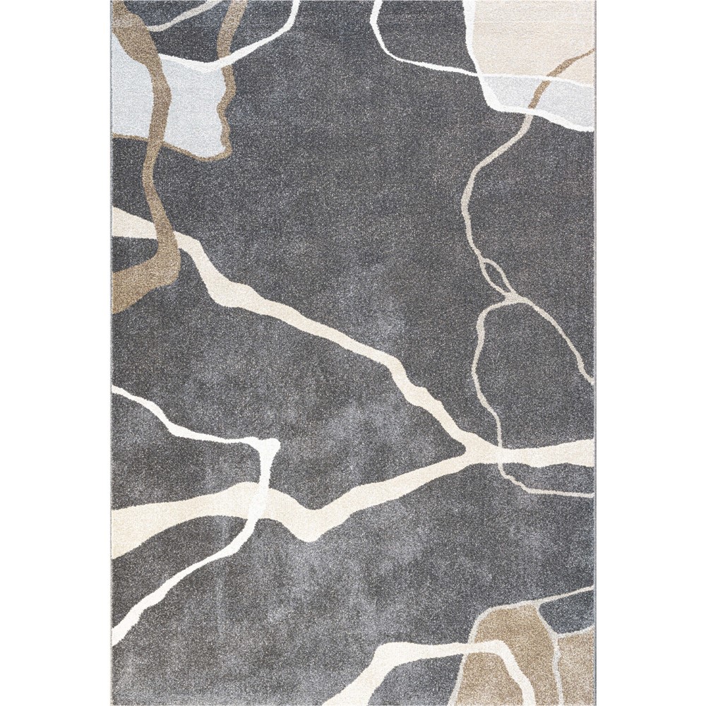 Liberty 34159 3454 Modern Abstract Rug in Charcoal Grey