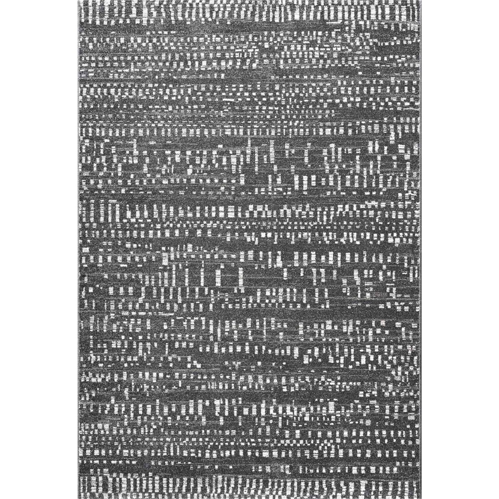 Liberty Abstract Modern Rugs 34181 3171 in Charcoal Grey