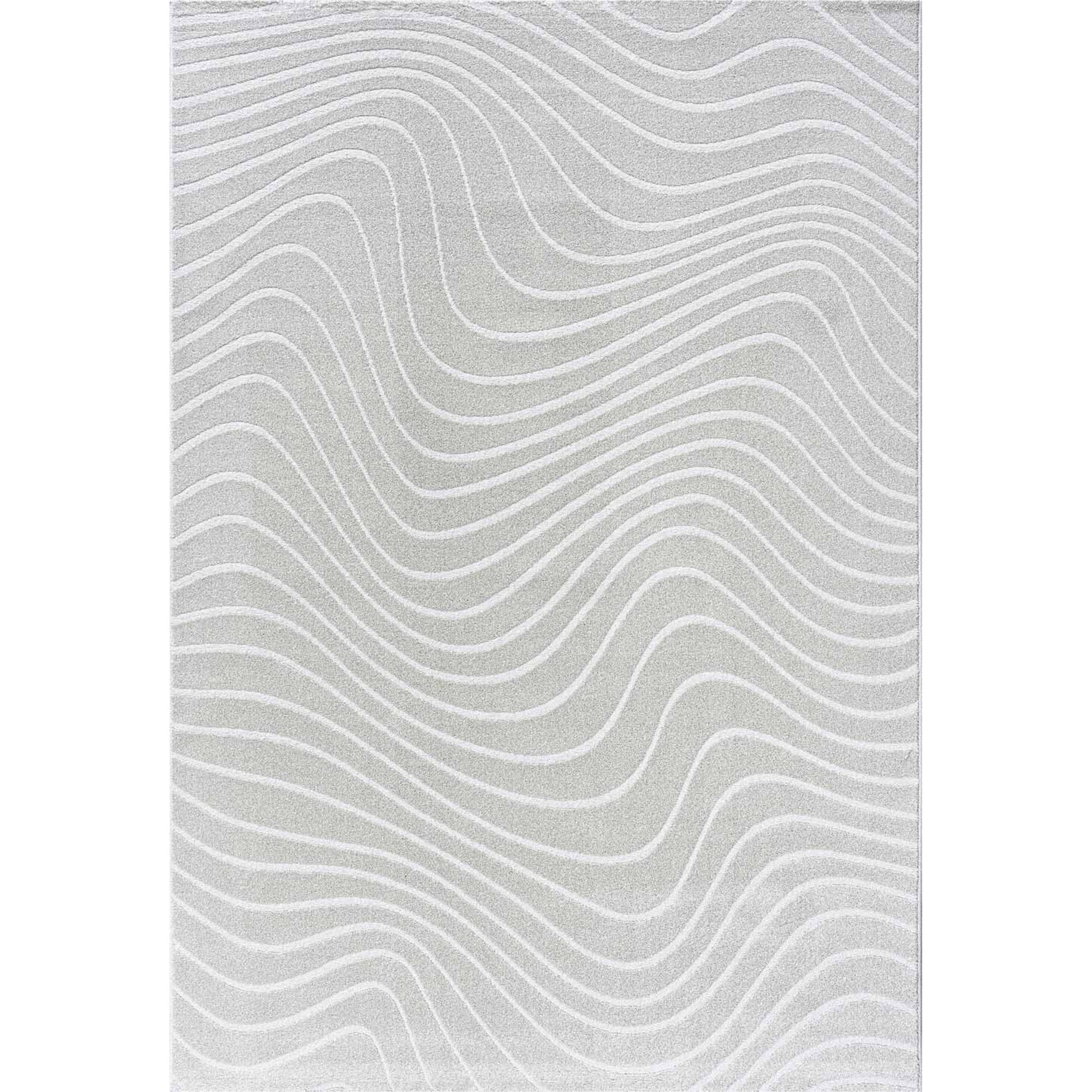 Geo Modern Abstract Rugs 41077 6161 In Grey