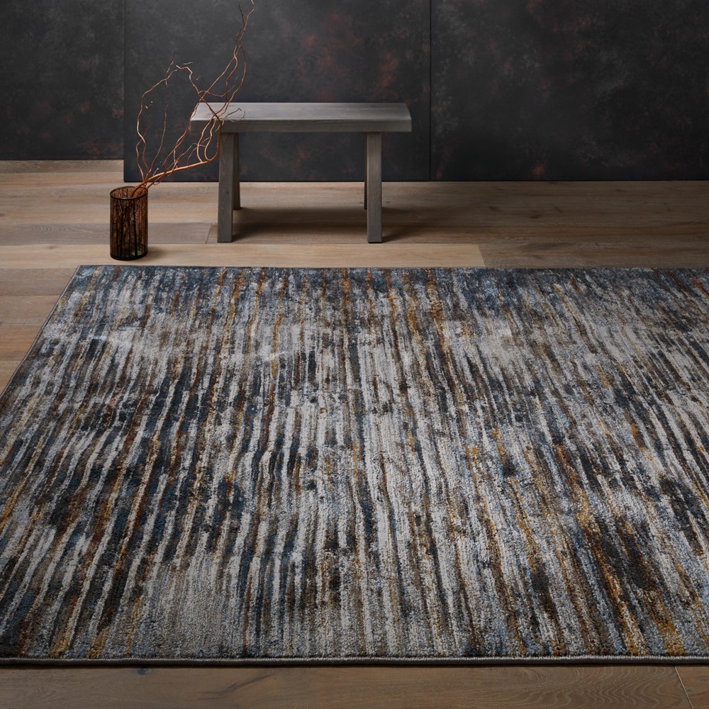 Mojave 4152X Abstract Distressed Rugs in Multi