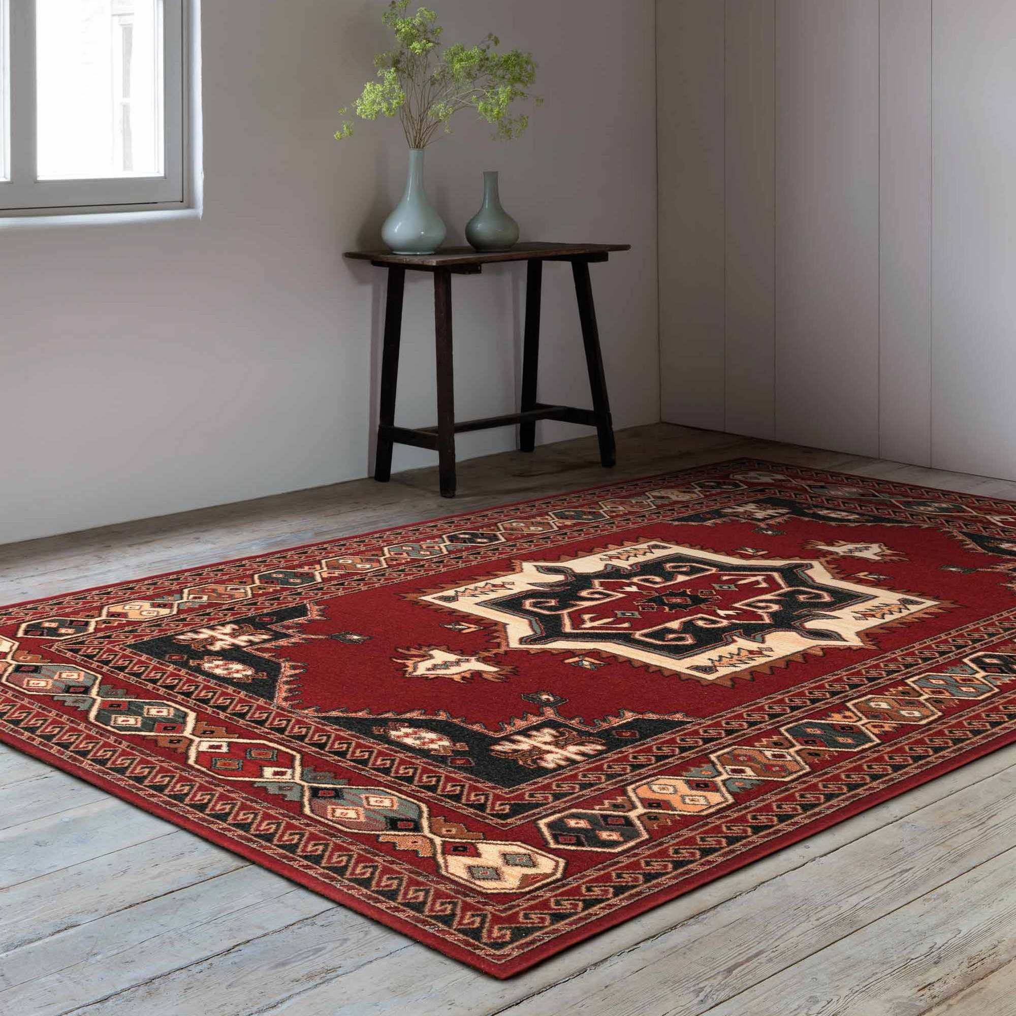 Royal Kashqai 4370 8203300 Traditional Wool Rugs In Red