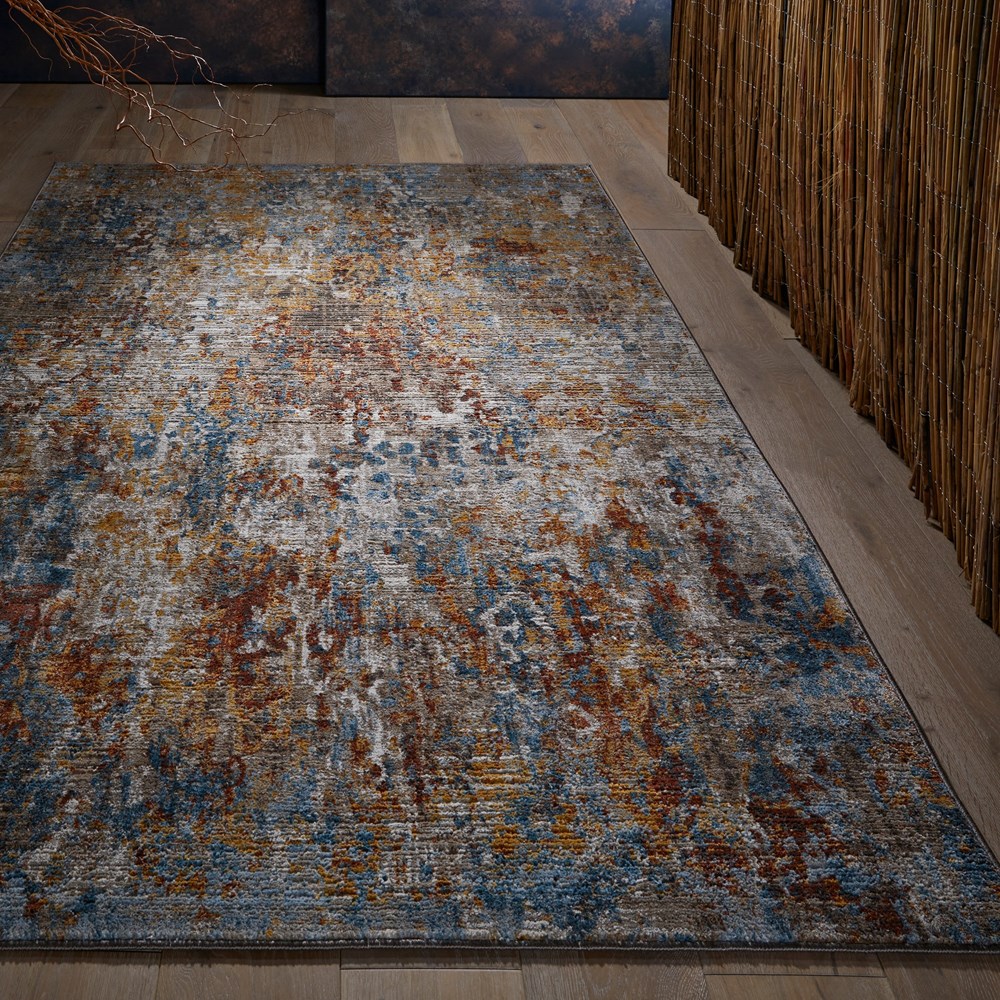 Mojave 4440S Abstract Distressed Rugs in Multi