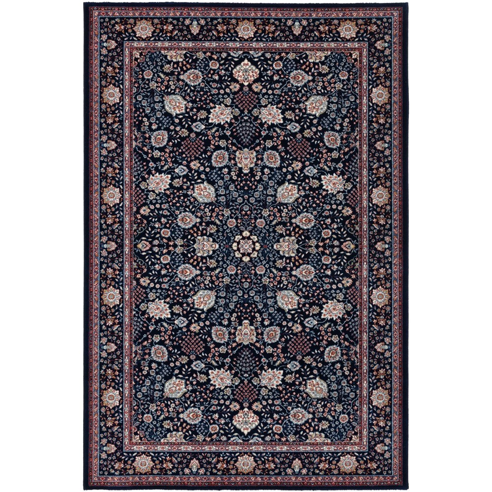 Kashqai Traditional Persian Wool Rugs 45325 500 in Navy Blue