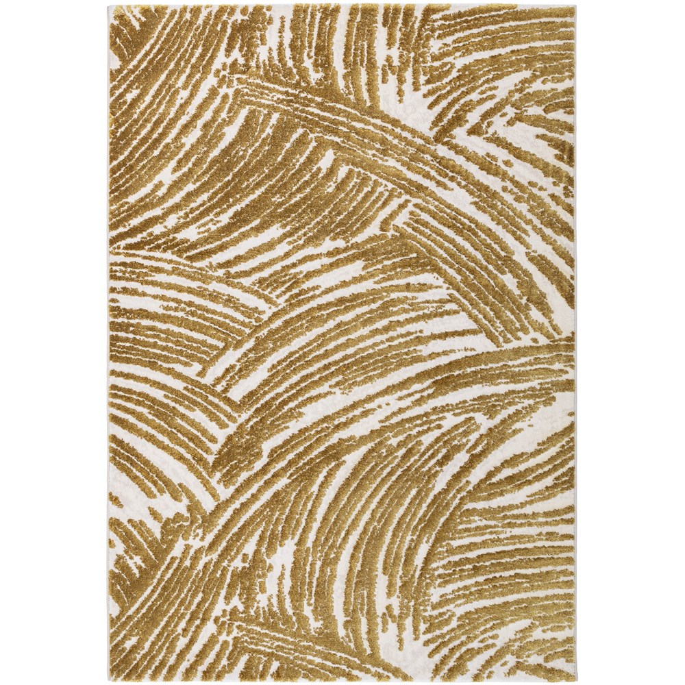 Moda Abstract Modern Rugs 47143 GC700 in Gold Yellow