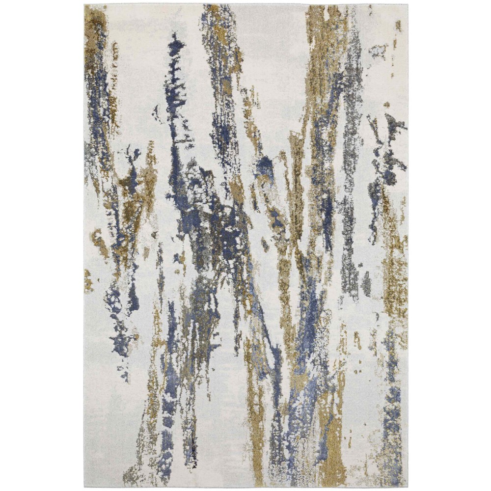 Stella Modern Abstract Wool Rugs 47202 JC500 in Blue