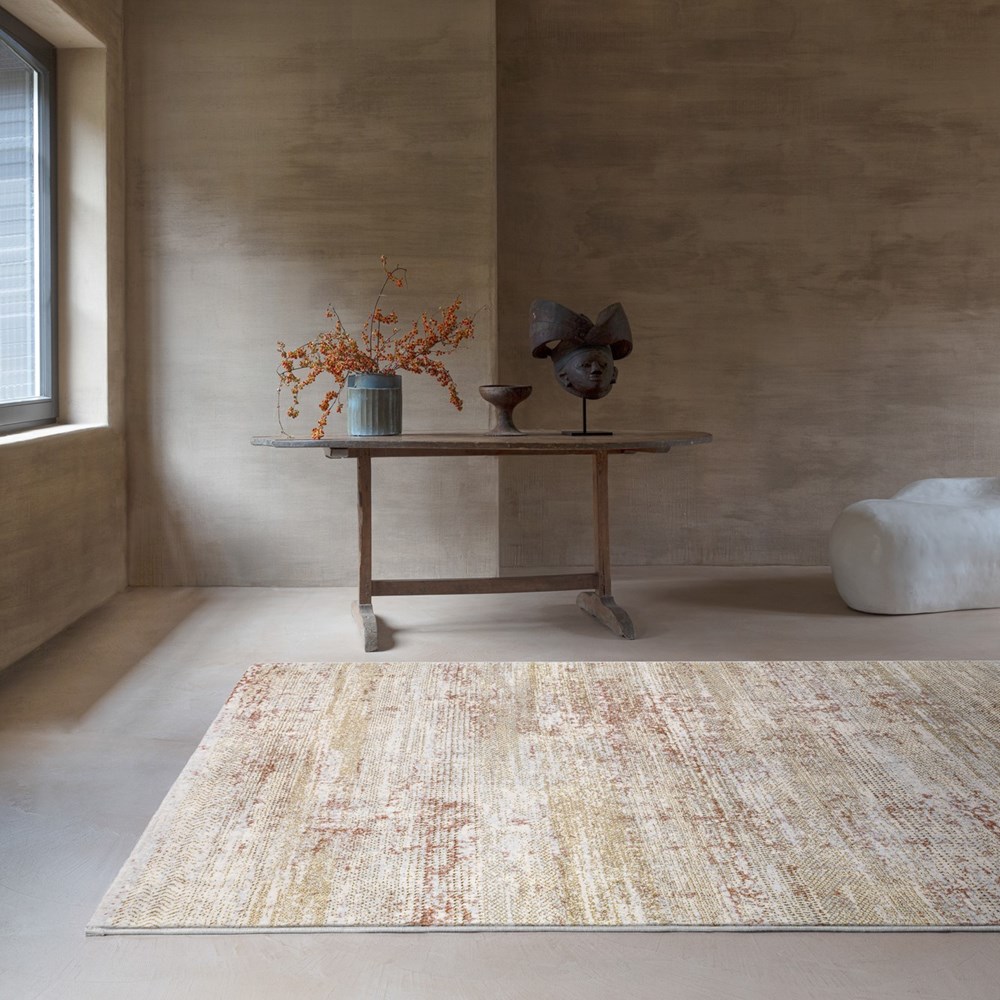 Stella Modern Abstract Wool Rugs 47203 JC700 in Beige