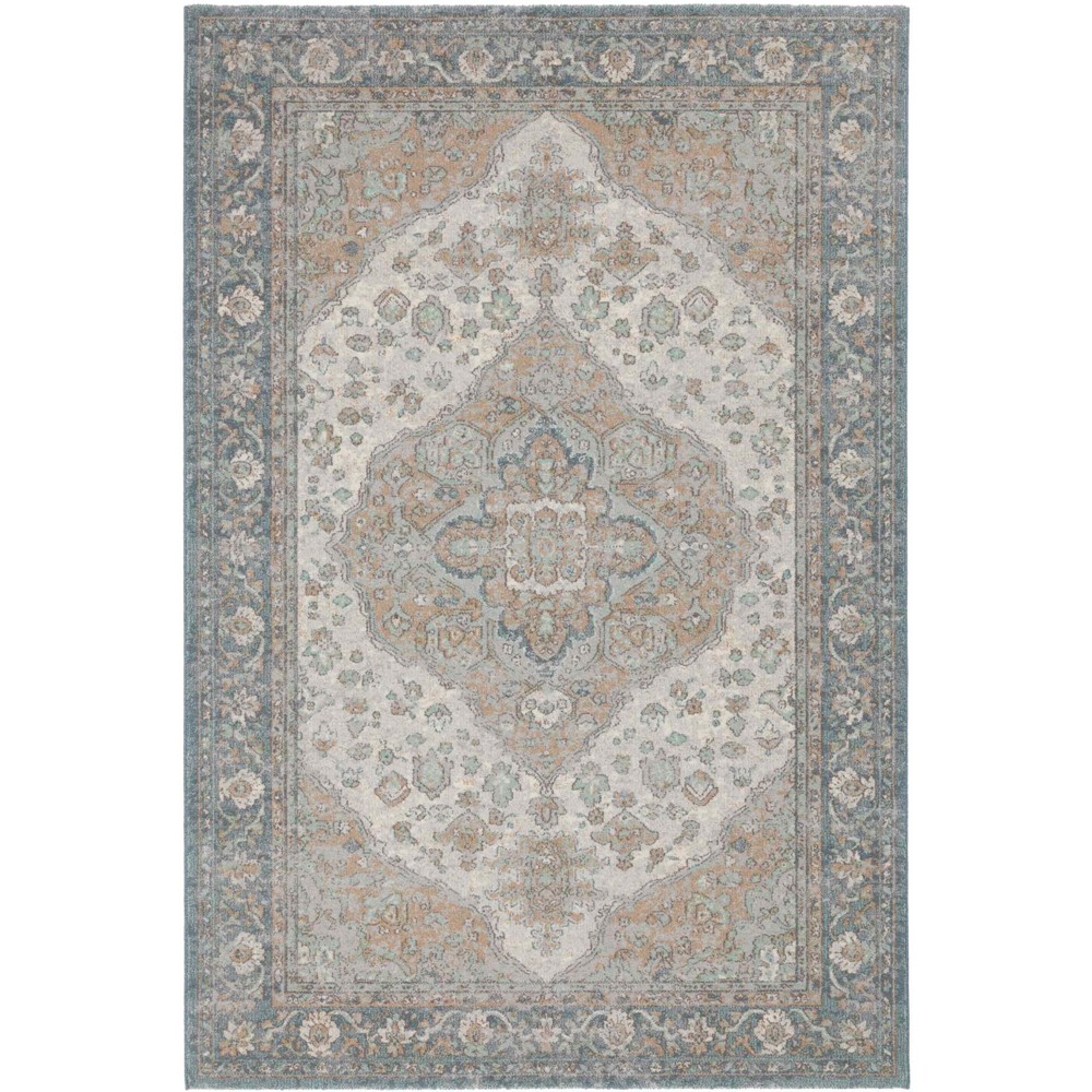 Phoenix Traditional Wool Wilton Medallion Rug 47701 113