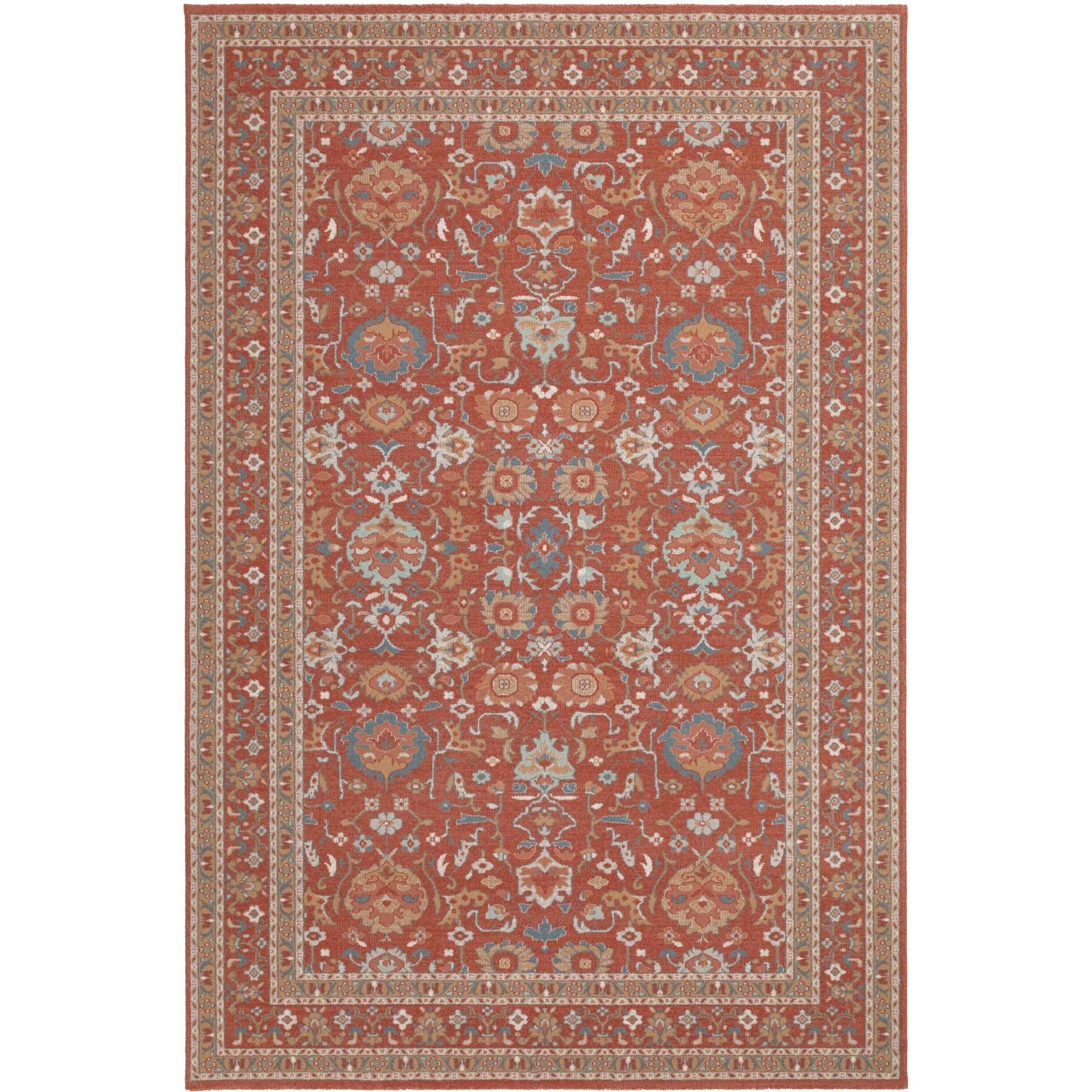 Phoenix Traditional Wool Wilton Floral Rug 47726 300