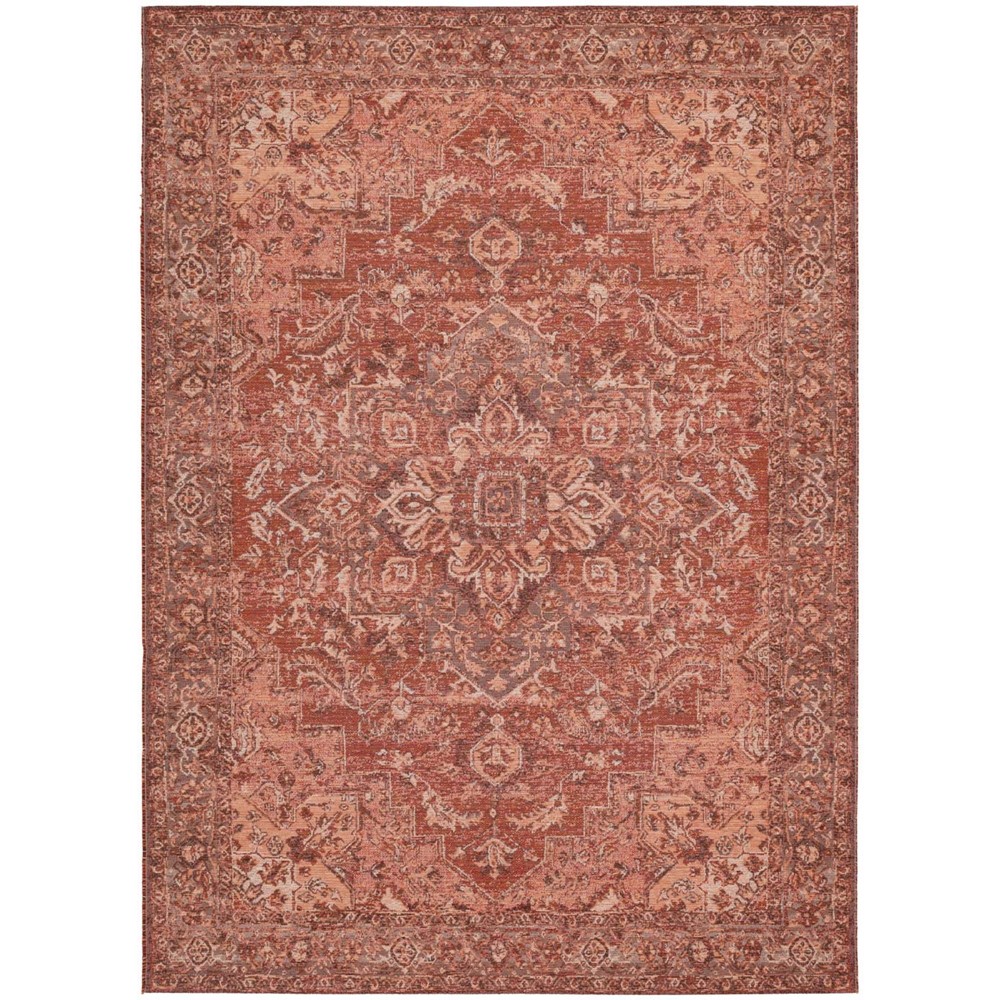 Ziba 52102 MT301 Traditional Medallion Wool Rugs in Red