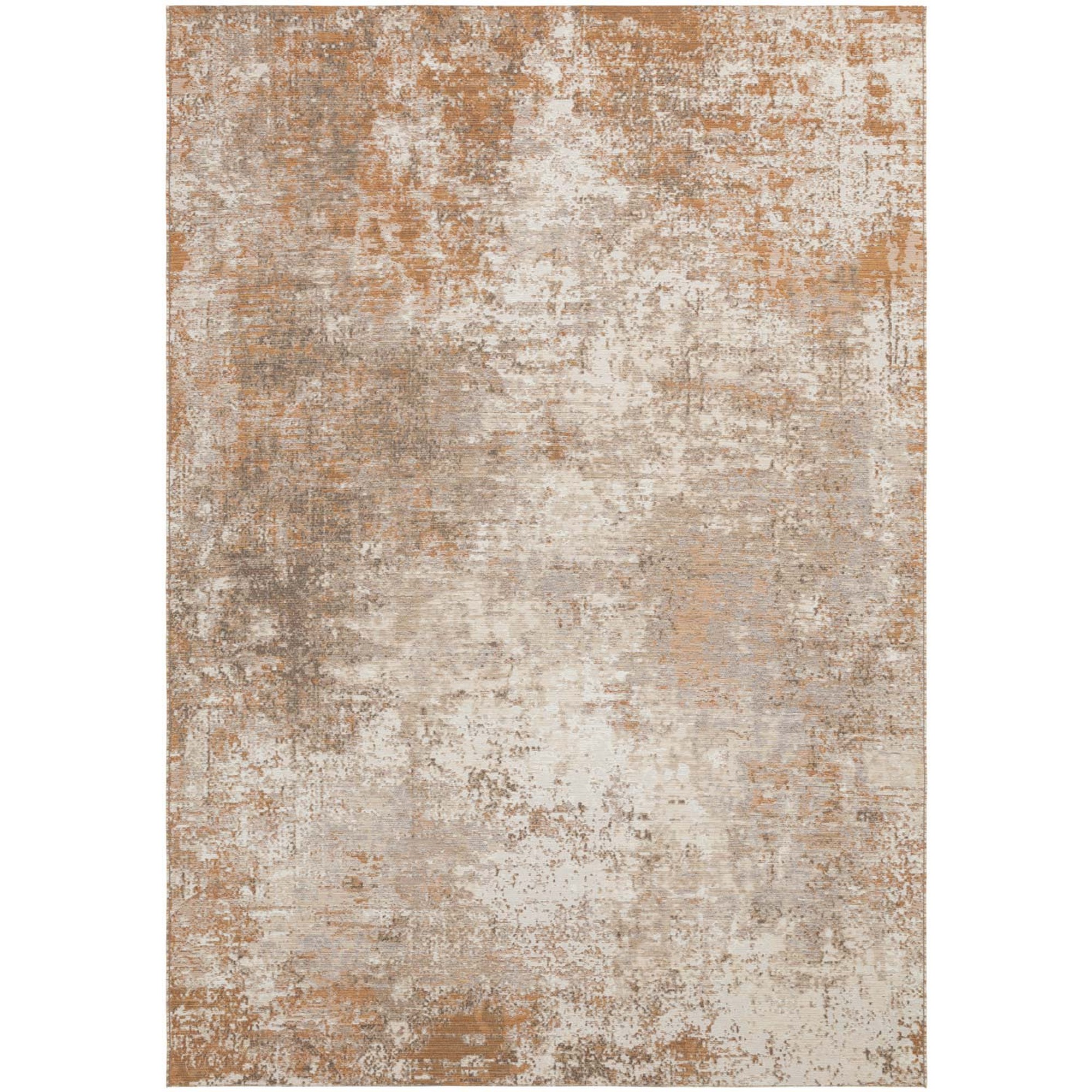 Ziba 52112 Pa700 Modern Abstract Wool Rugs In Rust Brown