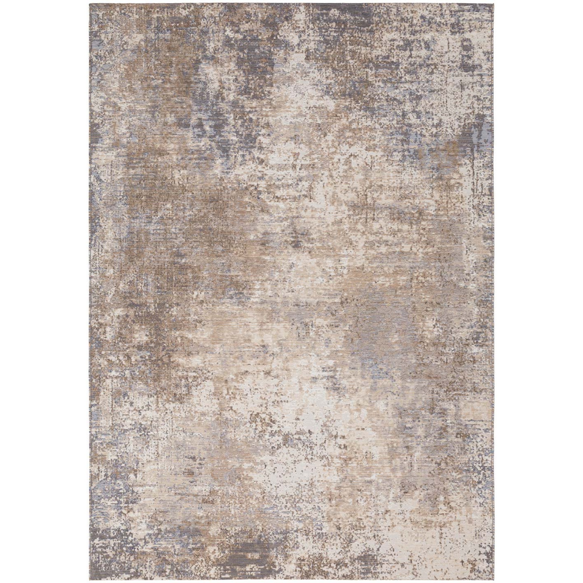 Ziba 52112 Qf115 Modern Abstract Wool Rugs In Blue Grey