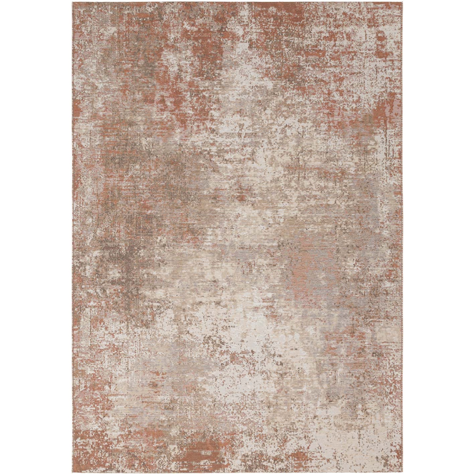 Ziba 52112 Qm301 Modern Abstract Wool Rugs In Red Grey