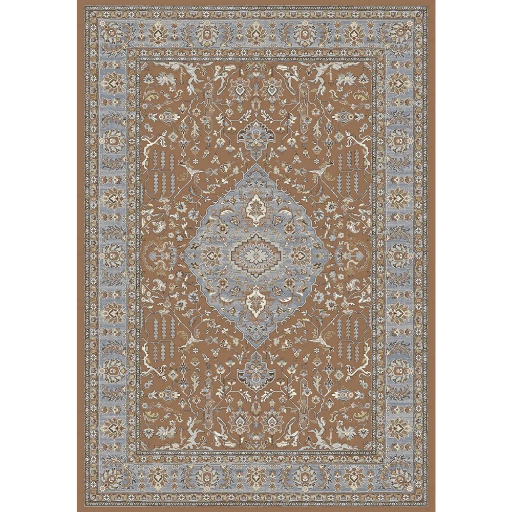 Da Vinci Traditional Medallion Rugs 57267 8255 in Terracotta