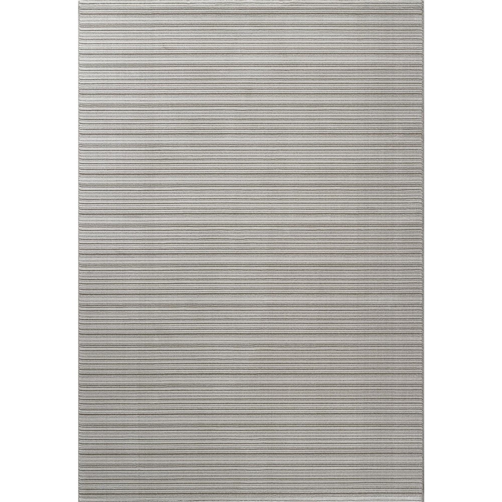 Oslo 59012 6565 Carved Textured Striped Rugs in Cream