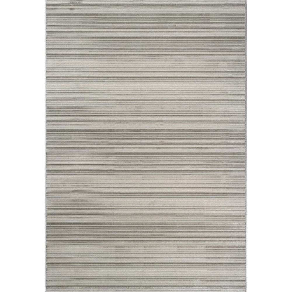 Oslo 59012 9595 Carved Textured Striped Rugs in Beige