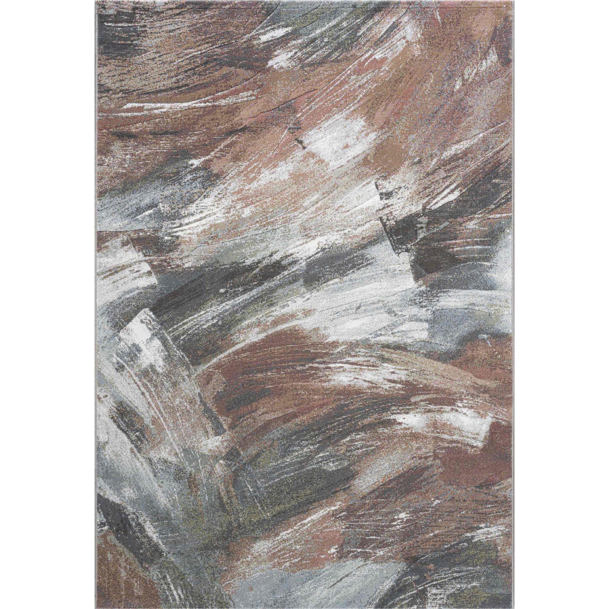 Galleria Modern Abstract 63465 7270 Rugs In Rust Brown