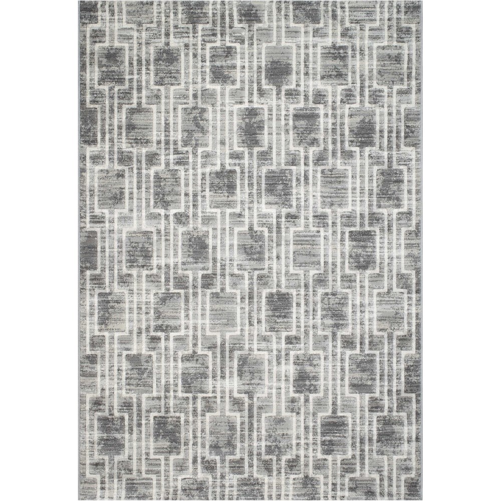 Galleria Modern Abstract Carved rugs 635977969 in Grey