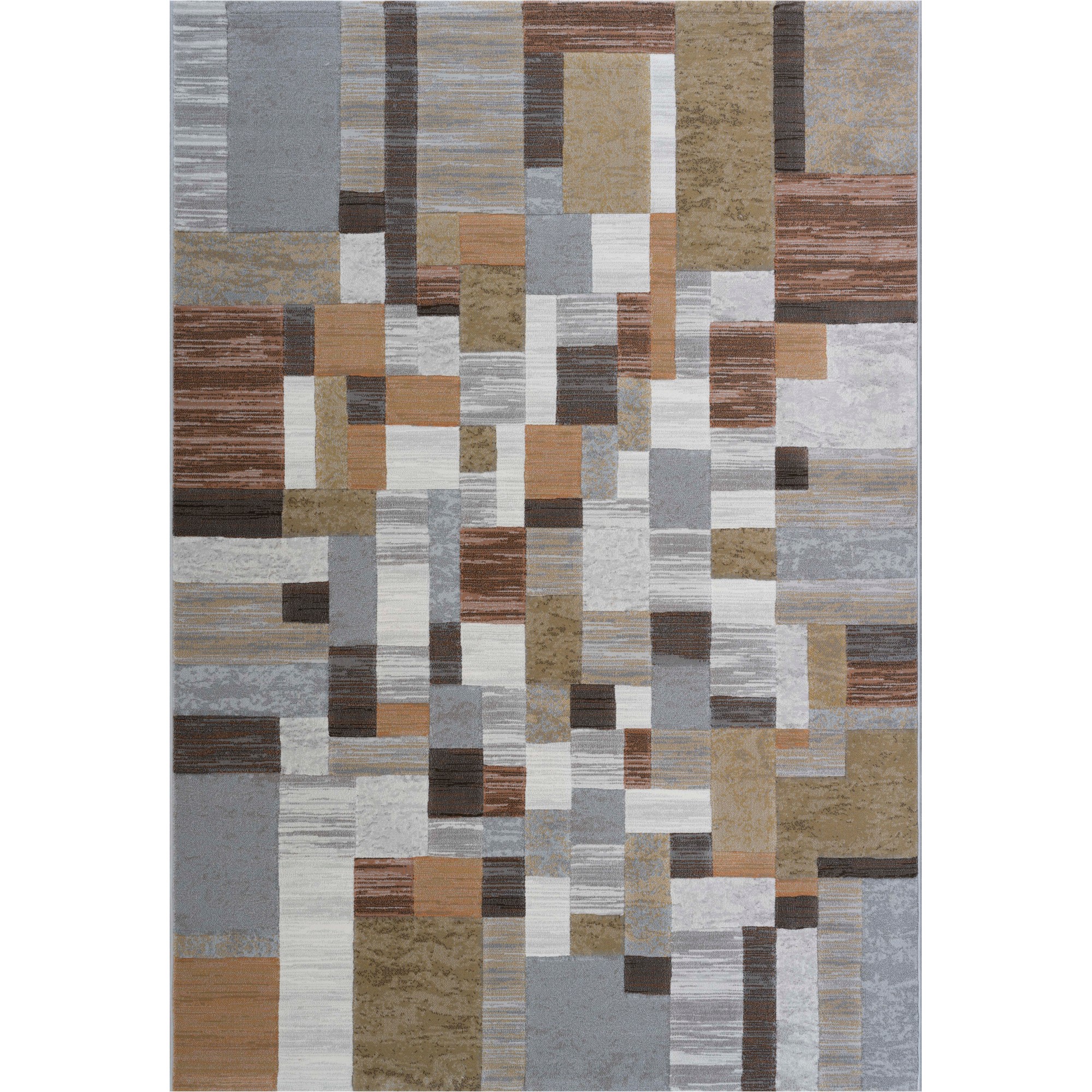 Galleria Modern Geometric Rugs 63817 9248 In Brown