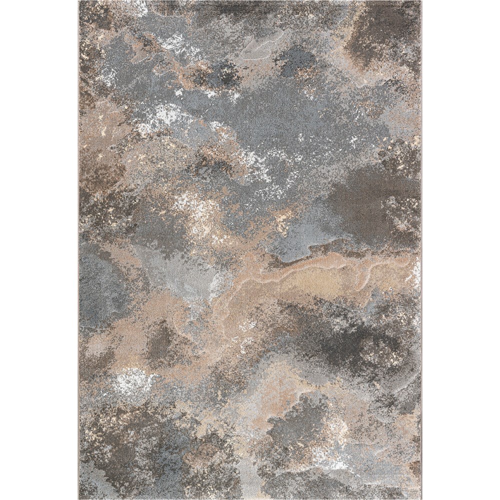 Galleria Modern Abstract Rugs 63934 3293 in Taupe Brown
