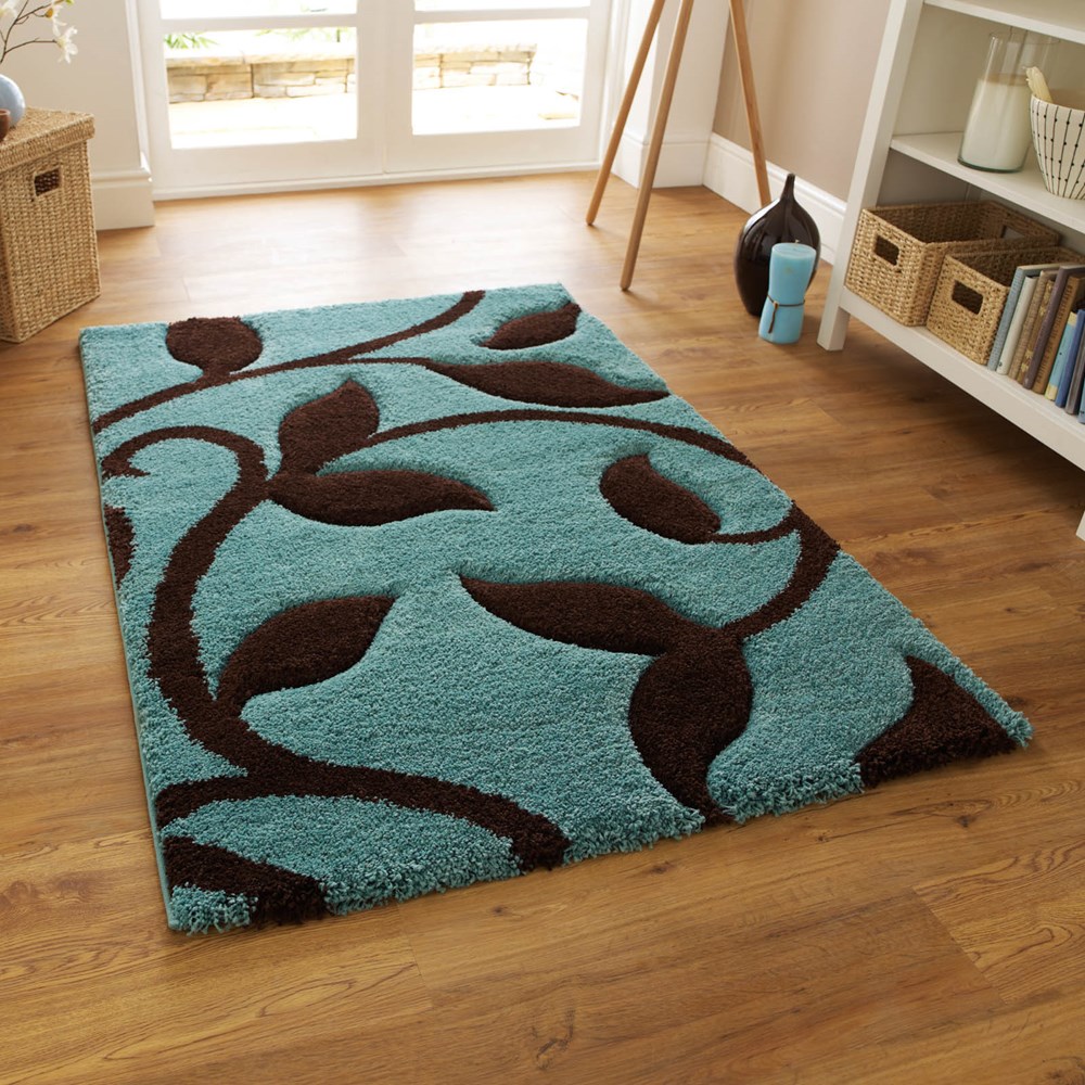 Fashion Carving Rugs 7647 In Blue Brown Buy Online From The Rug Seller Uk