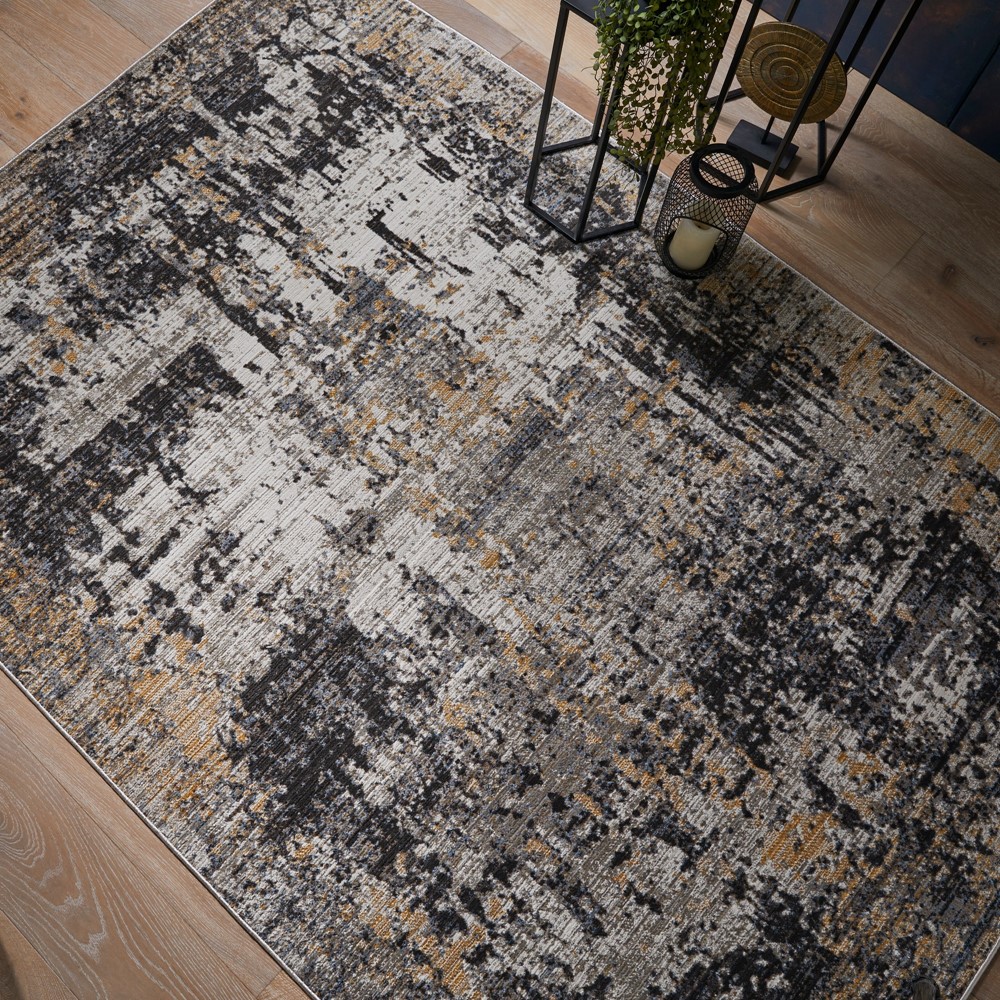 Mojave 8024H Abstract Distressed Rugs in Multi