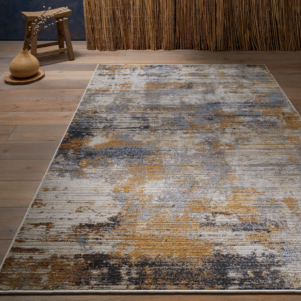 Mojave 8026W Abstract Distressed Rugs in Multi