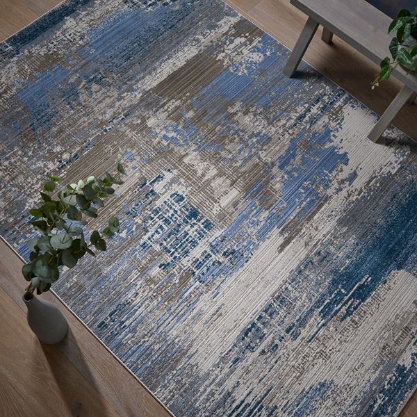 Mojave 91B Distressed Abstract Rugs in Multi - Multi