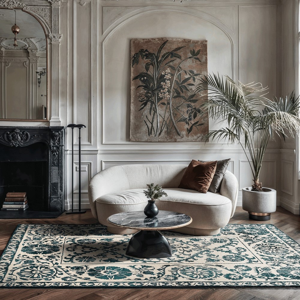 Louis De Poortere Antiquarian Suzani Rugs 9733 in Notos