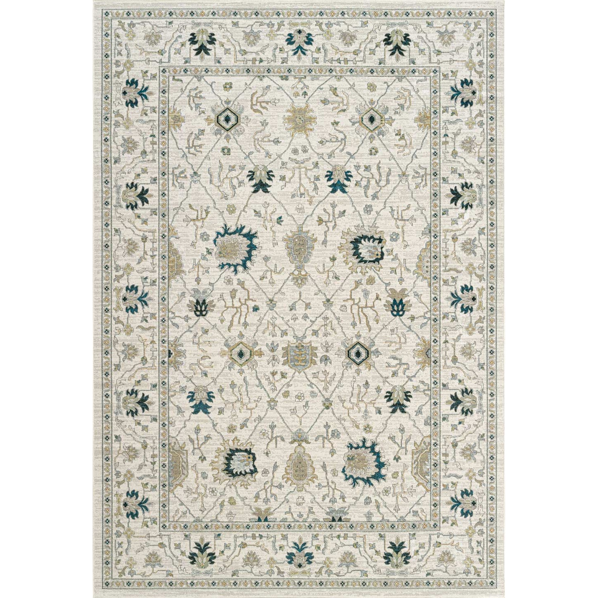 Paprika 97803 6262 Traditional Motif Rugs In Cream