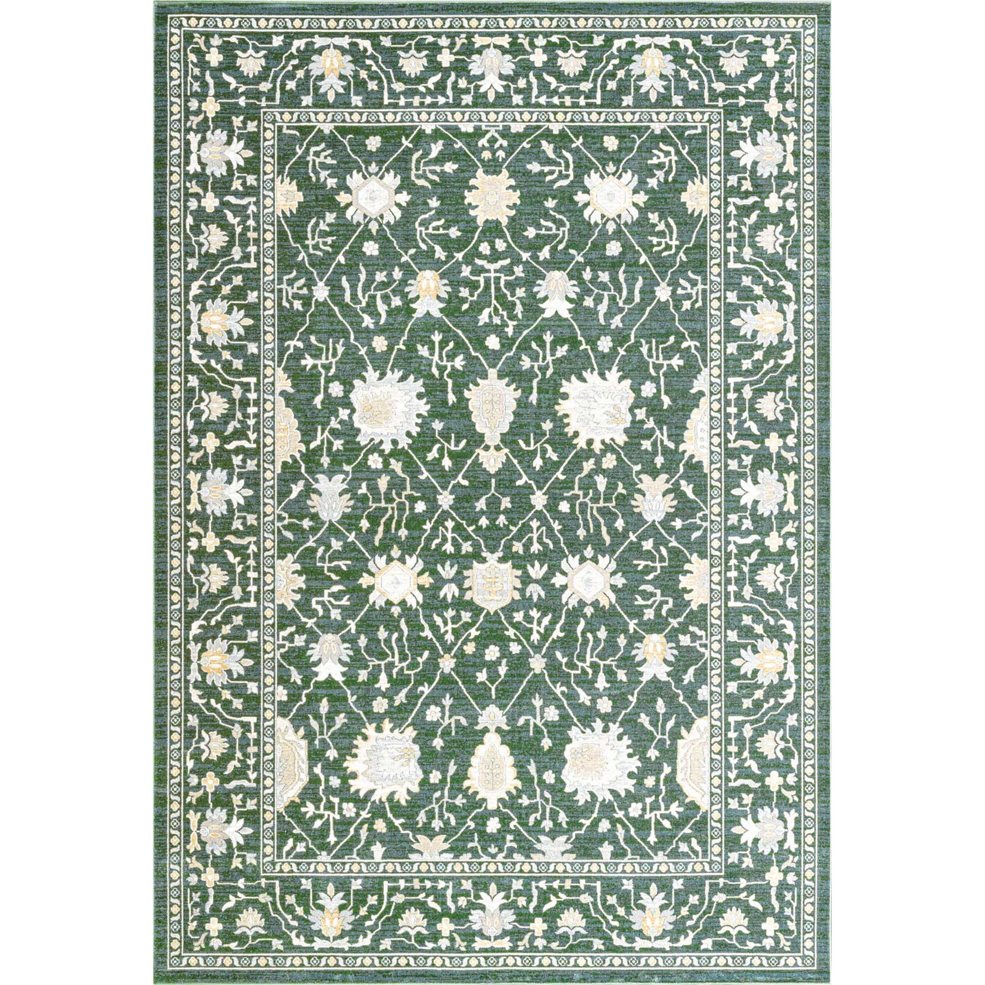 Paprika 97803 9292 Traditional Motif Rugs In Green