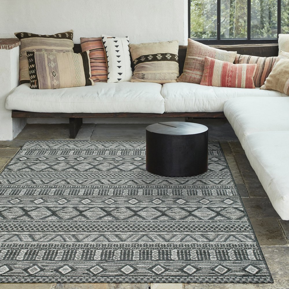 Brighton Indoor Indoor Outdoor Flatweave Rugs in 98008 3052