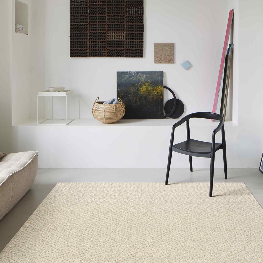 High Line Geometric Wool Rugs 99031 2012 in Wheat