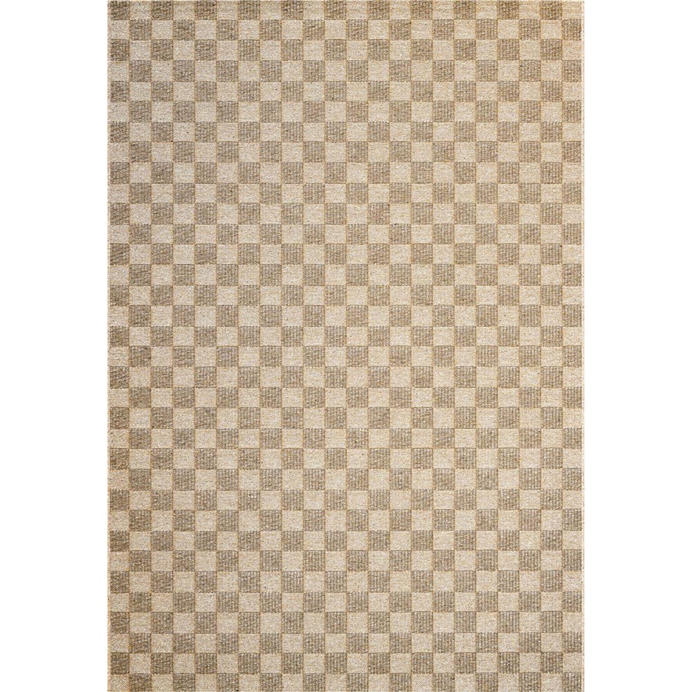 High Line Modern Wool Geometric Rugs 99041 8007 in Brown