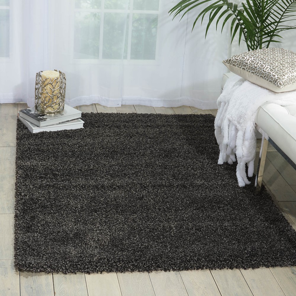 Amore Shaggy Rugs AMOR1 Dark Grey