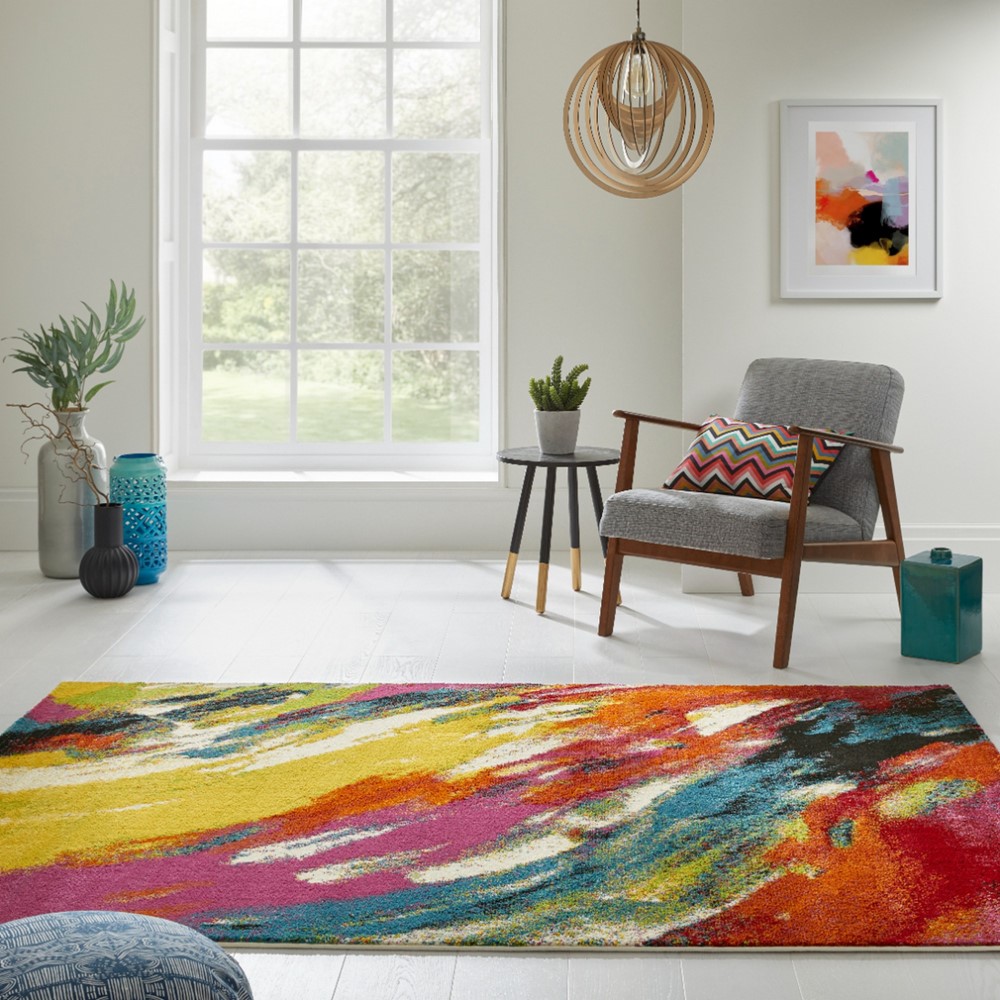 Art ART102 Abstract Modern Rugs by Concept Looms in Multi