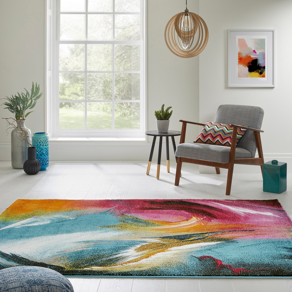 Art ART104 Abstract Modern Rugs by Concept Looms in Multi