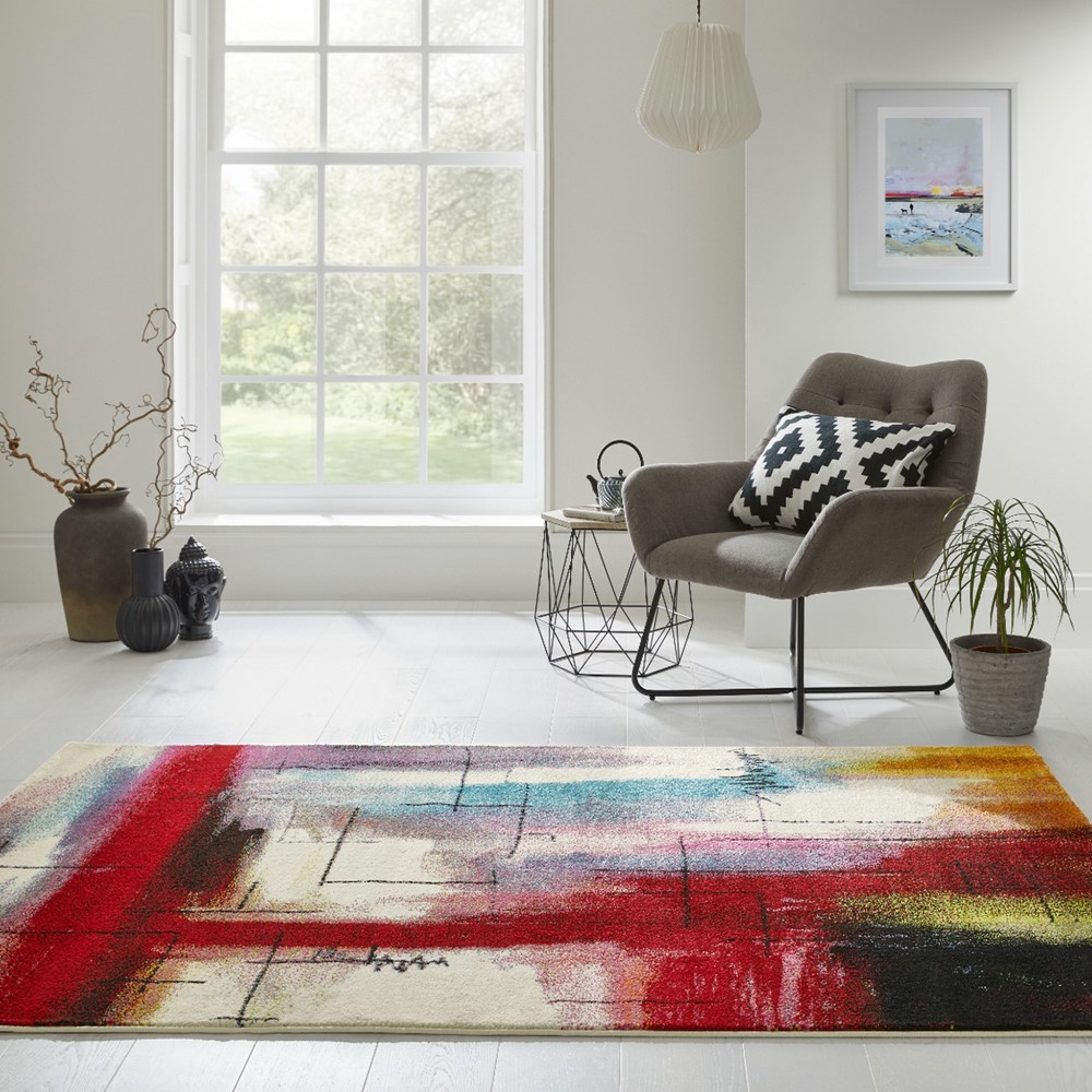 Art ART106 Abstract Modern Rugs by Concept Looms in Multi