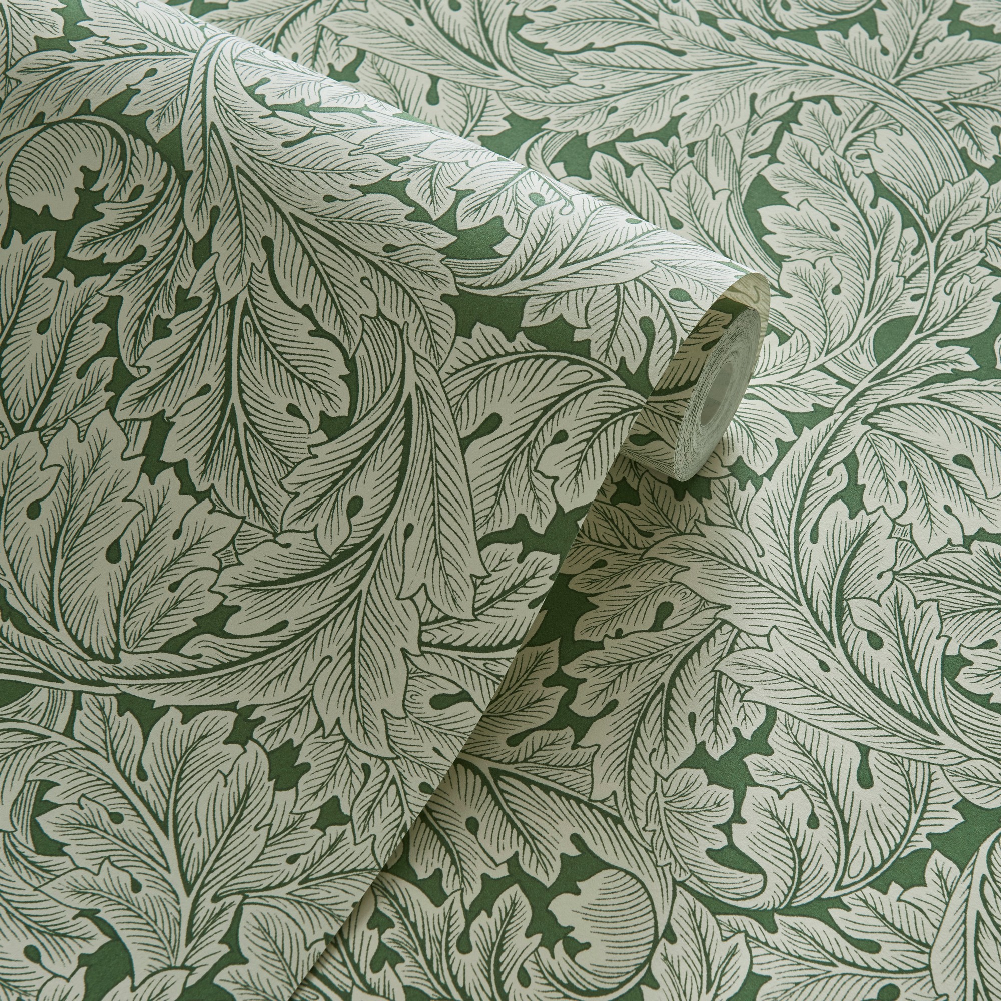 Acanthus Teal Wallpaper | Clarke & Clarke by Sanderson Design