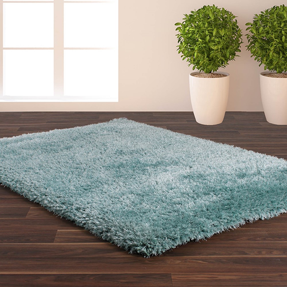 Allure Shaggy Rugs In Blue Buy Online From The Rug Seller Uk